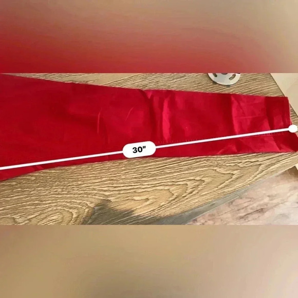 New Directions Weekend Stretch Red Jeans Size 12 - Picture 8 of 16